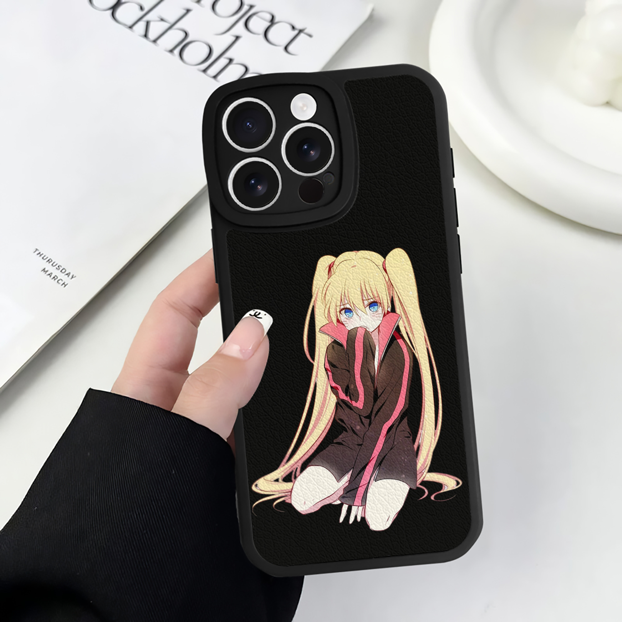 （画像用） NARUTO -ナルト- うずまき ナルト Uzumaki Naruto 【iPhone 16シリーズ対応】シリコンスマホケース（レザー調） 材質：シリコン